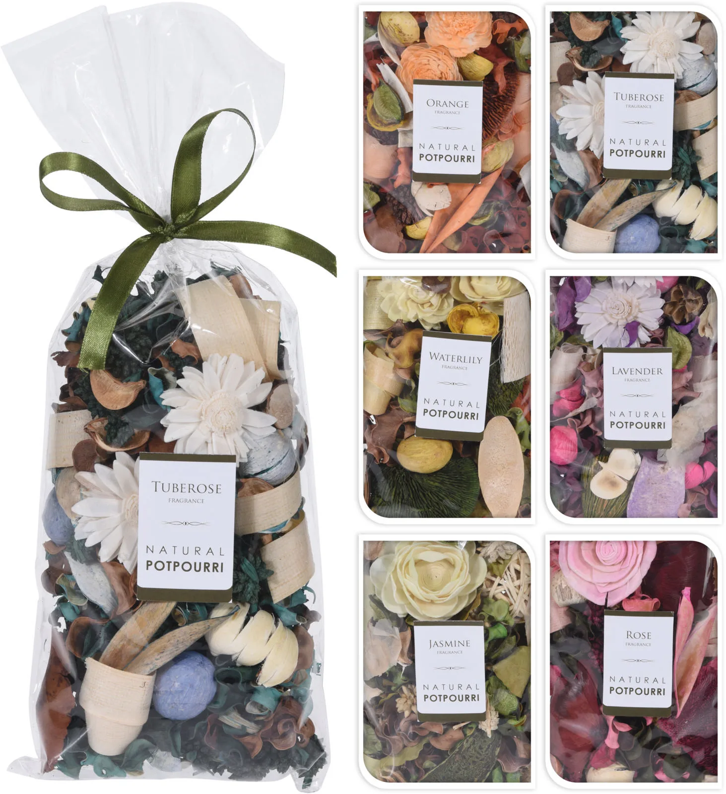 Kvapnių džiovintų gėlių maišelis (potpourri), 100 g