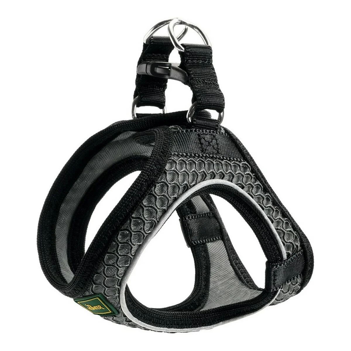 Šuns petnešos Hunter Hilo Comfort, antracito spalvos, XXS, 26–30 cm