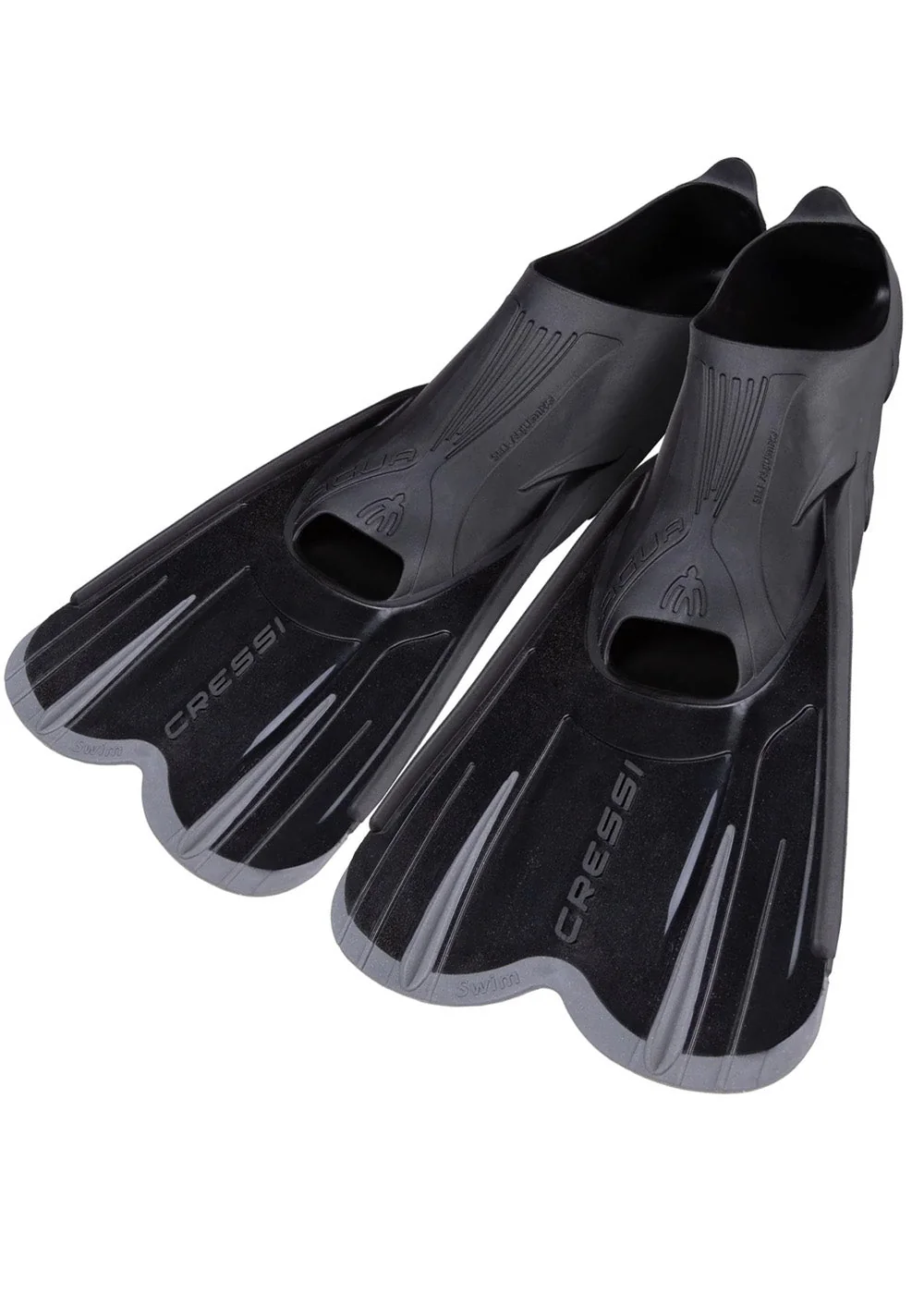 Cressi Agua Short juodi ir sidabriniai plaukmenys, 37/38